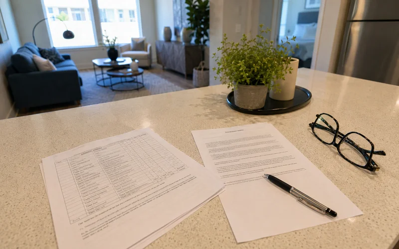Printed orders and an employer transfer letter side by side on a kitchen table