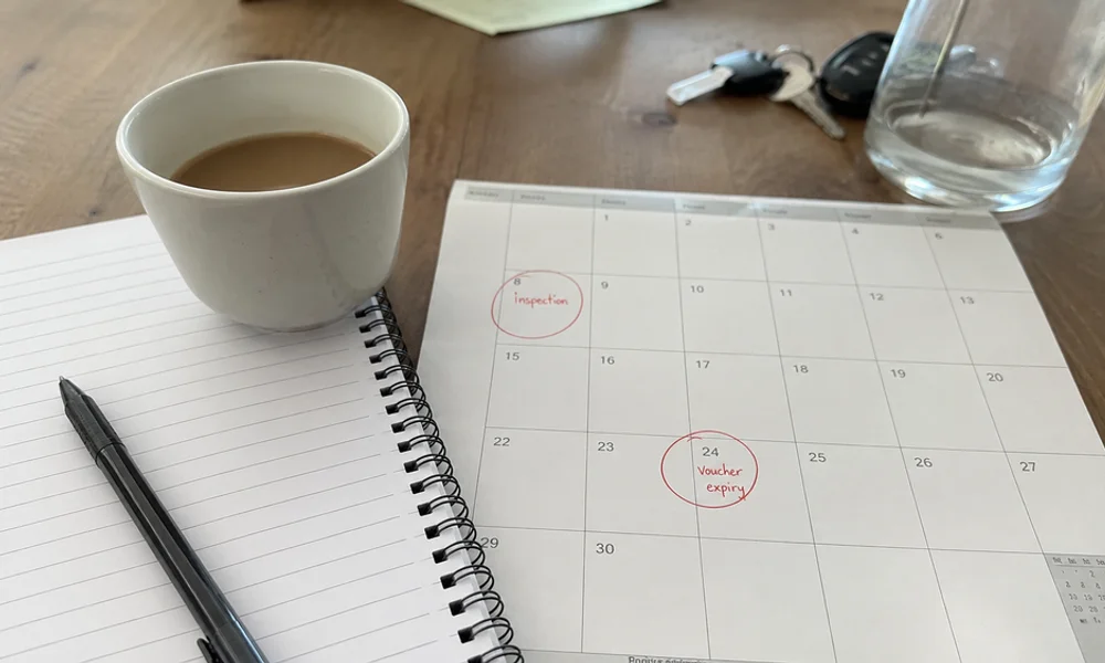 HCV inspection and voucher expiry calendar for a Fort Worth apartment placement